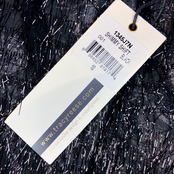 Tracy Reese Metallic Shimmy Shift Cocktail Dress - Picture 10 of 12